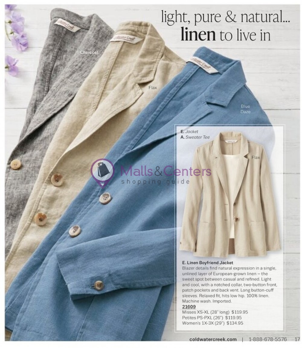 Weekly ad for Coldwater Creek valid: 05/01/2023 - 05/31/2023, page 17