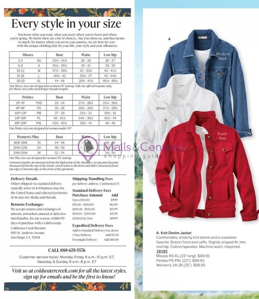 Weekly ad for Coldwater Creek valid: 05/01/2023 - 05/31/2023, page 36