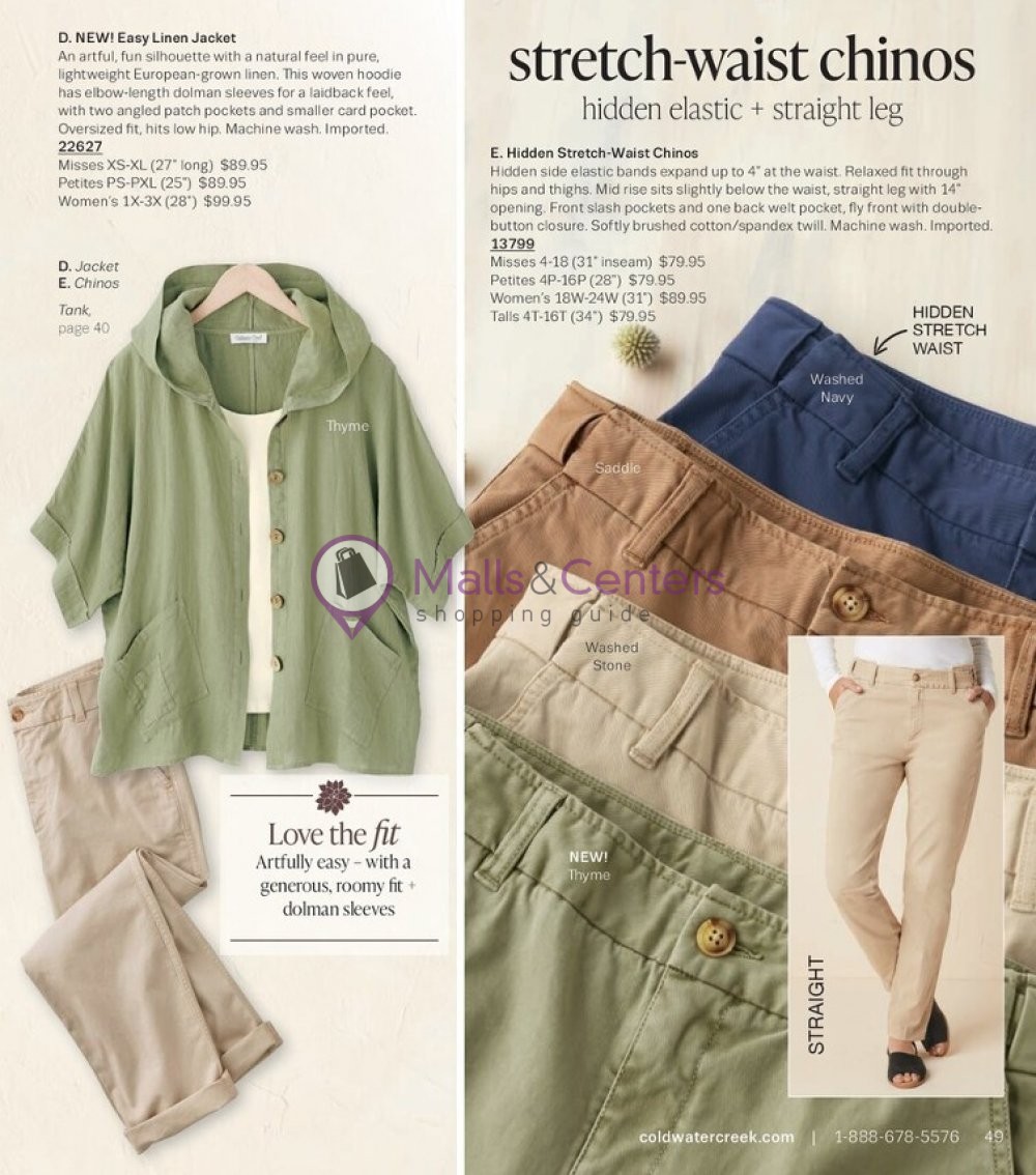 Weekly ad for Coldwater Creek valid: 05/01/2023 - 05/31/2023, page 49