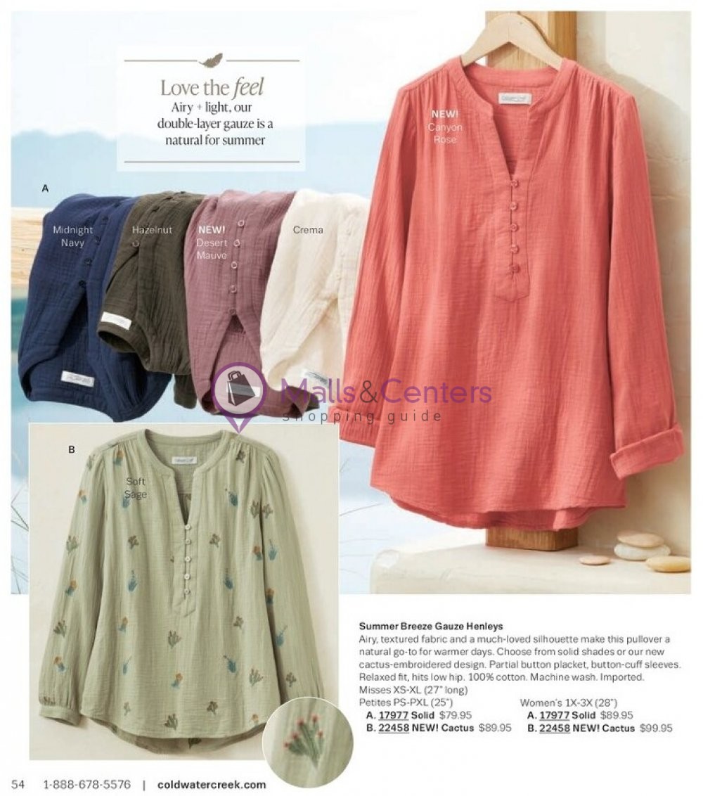 Weekly ad for Coldwater Creek valid: 05/01/2023 - 05/31/2023, page 54