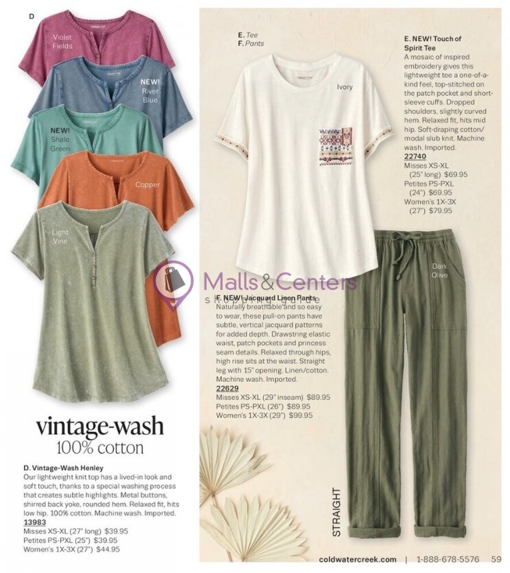 Weekly ad for Coldwater Creek valid: 05/01/2023 - 05/31/2023, page 59