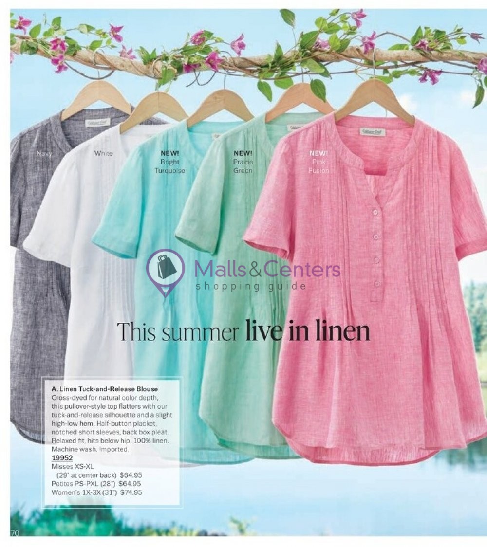 Weekly ad for Coldwater Creek valid: 05/01/2023 - 05/31/2023, page 70