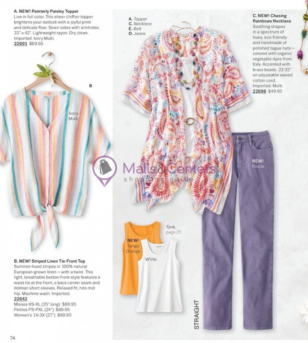 Weekly ad for Coldwater Creek valid: 05/01/2023 - 05/31/2023, page 74