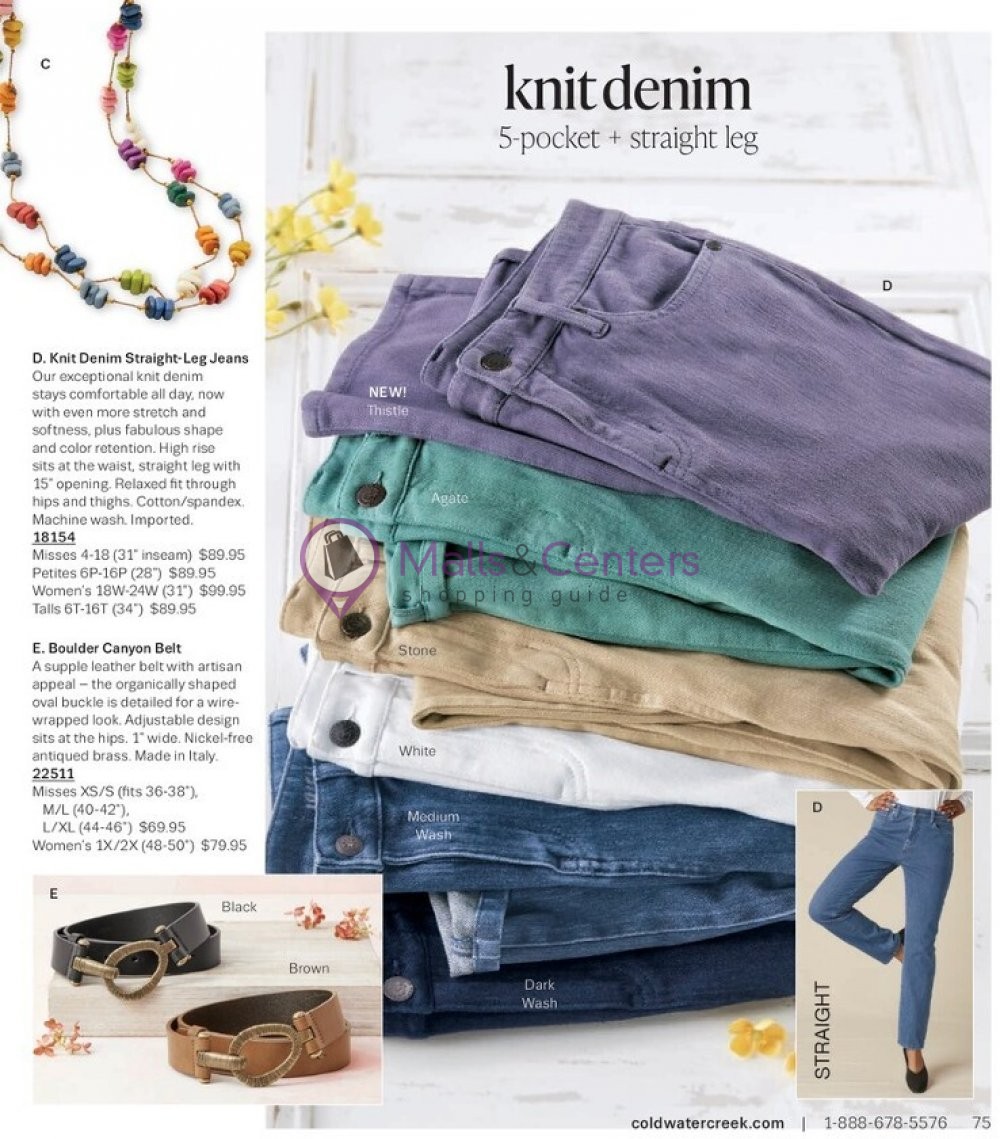 Weekly ad for Coldwater Creek valid: 05/01/2023 - 05/31/2023, page 75