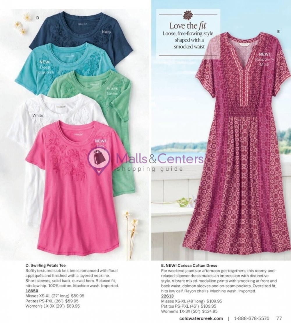 Weekly ad for Coldwater Creek valid: 05/01/2023 - 05/31/2023, page 77