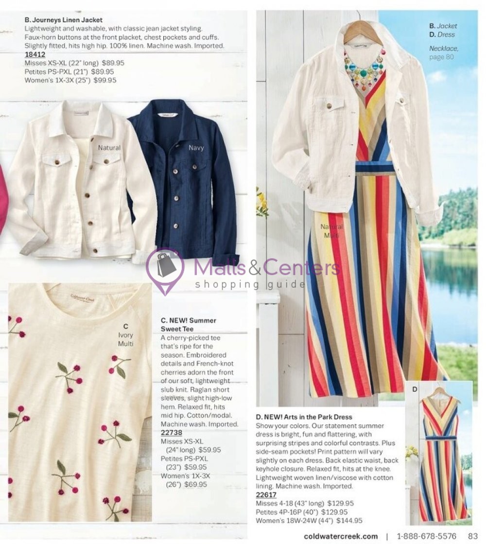 Weekly ad for Coldwater Creek valid: 05/01/2023 - 05/31/2023, page 83