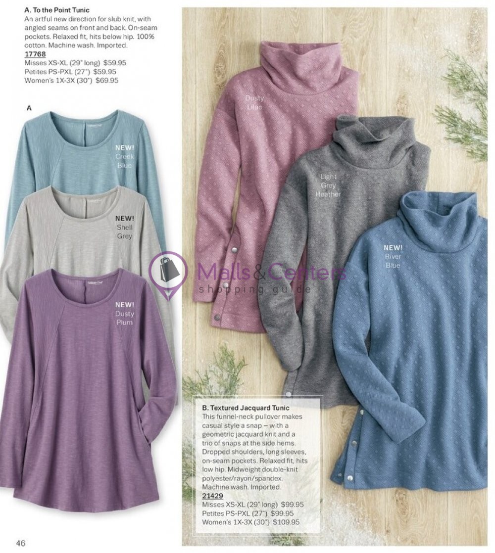 Coldwater Creek Weekly Ad sales & flyers specials MallsCenters