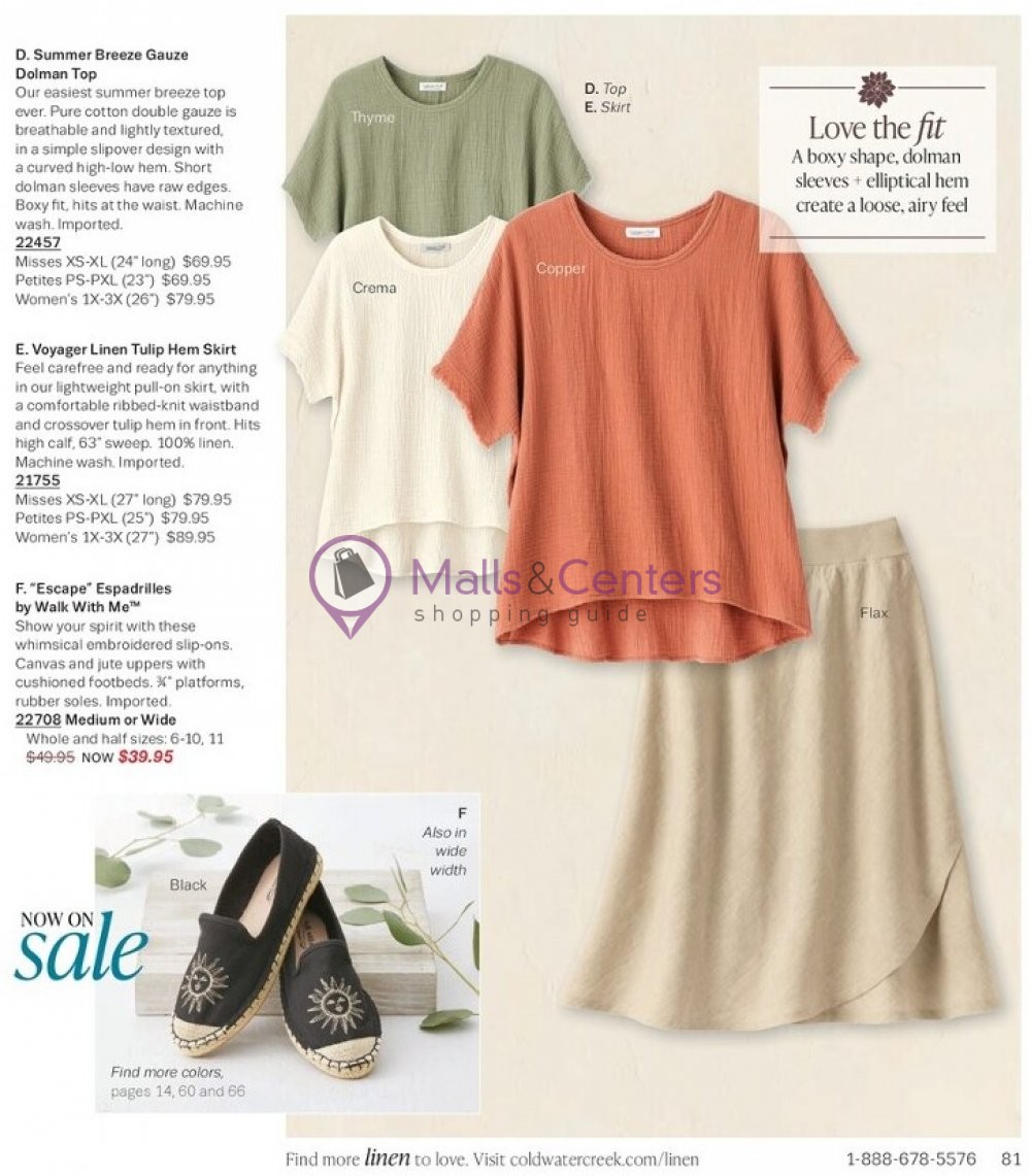 Weekly ad for Coldwater Creek valid: 06/01/2023 - 06/30/2023, page 80