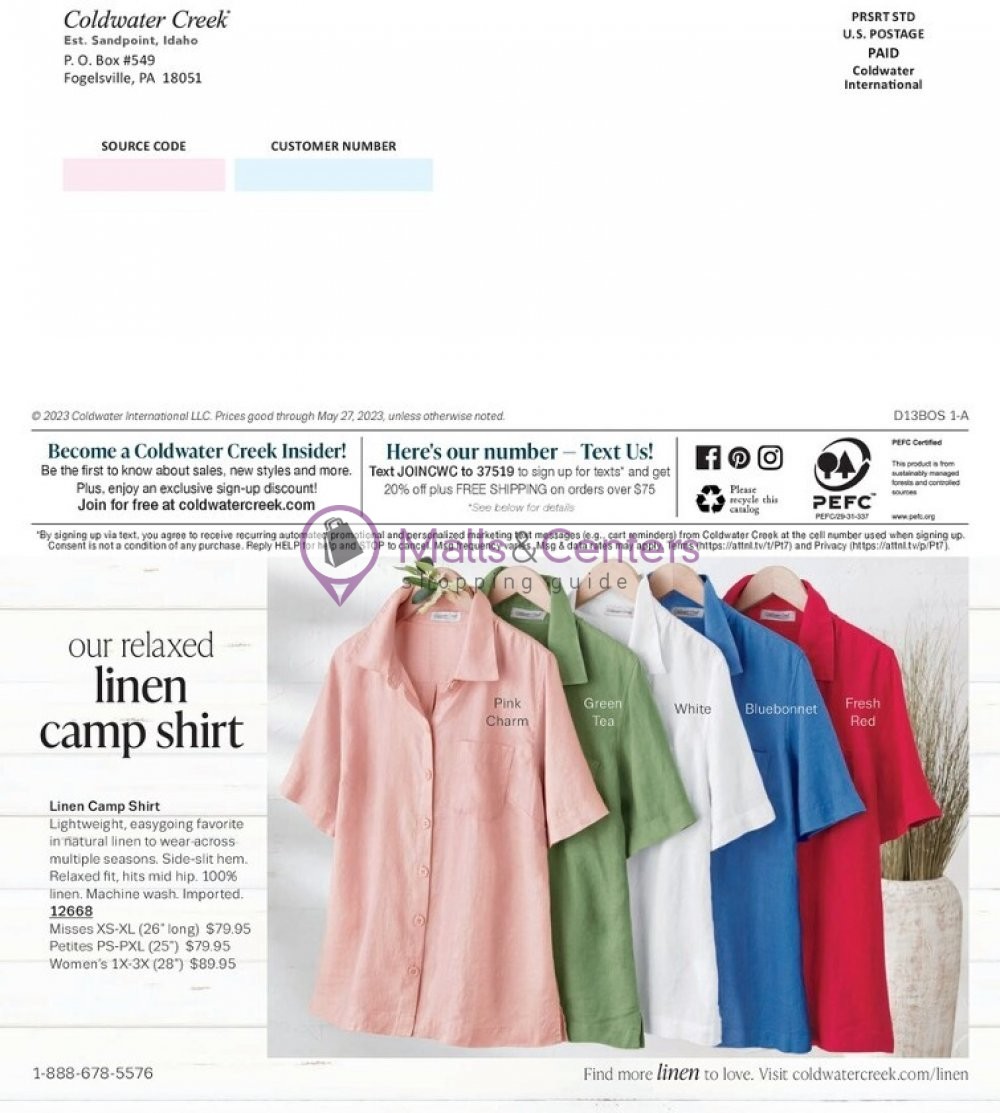 Weekly ad for Coldwater Creek valid: 06/01/2023 - 06/30/2023, page 91