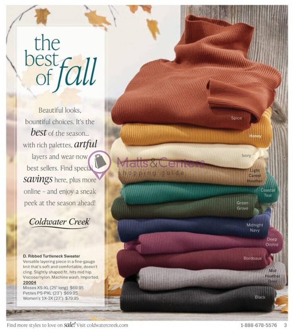 Weekly ad for Coldwater Creek valid: 10/01/2023 - 10/31/2023, page 3