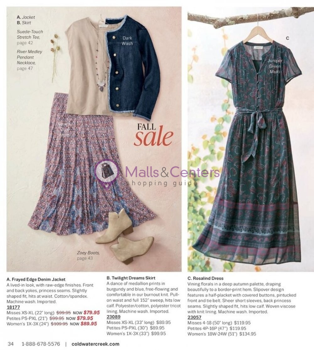 Weekly ad for Coldwater Creek valid: 10/01/2023 - 10/31/2023, page 34