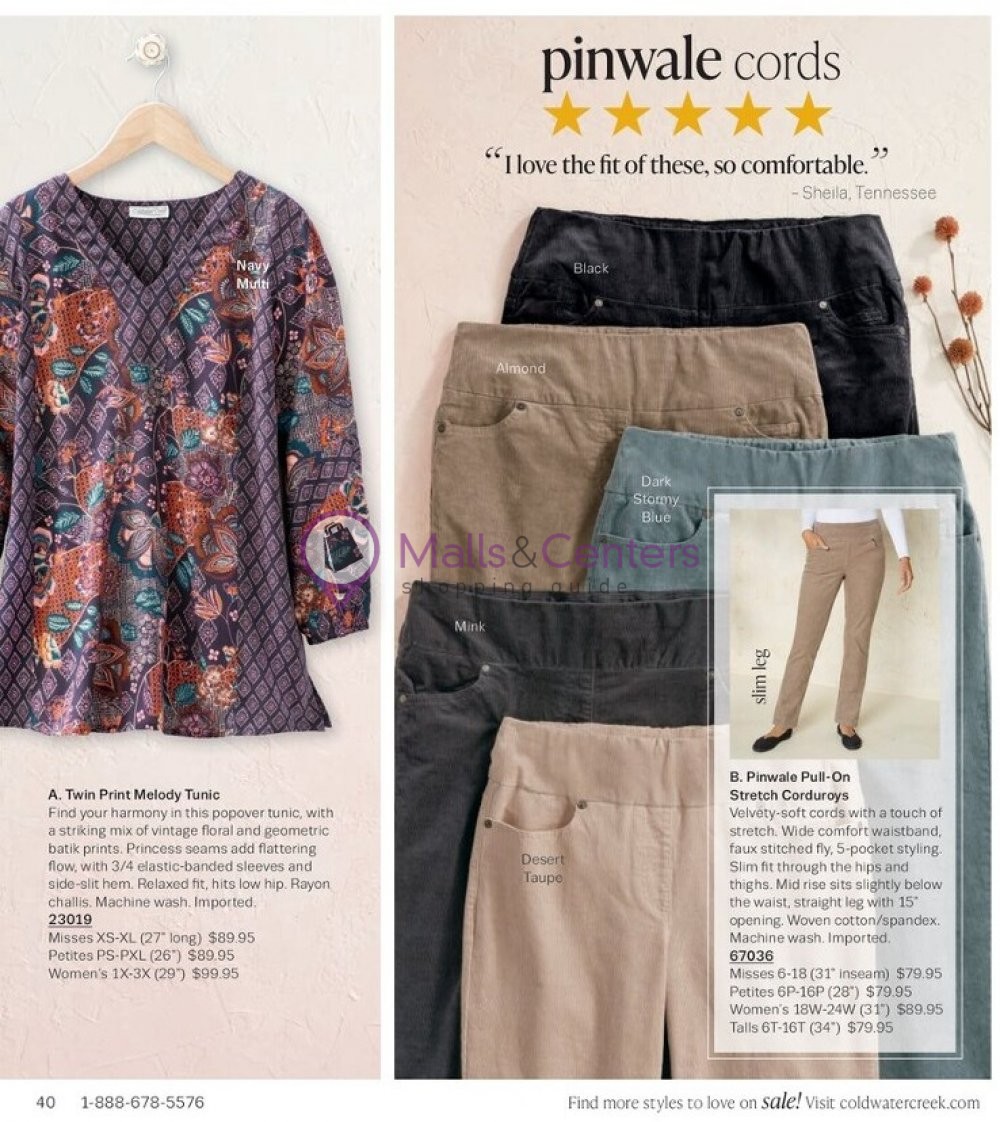 Weekly ad for Coldwater Creek valid: 10/01/2023 - 10/31/2023, page 40