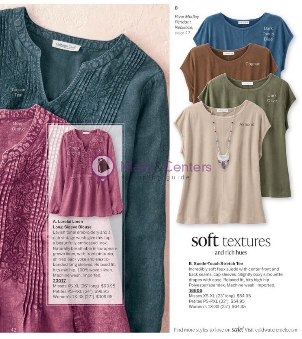 Weekly ad for Coldwater Creek valid: 10/01/2023 - 10/31/2023, page 42