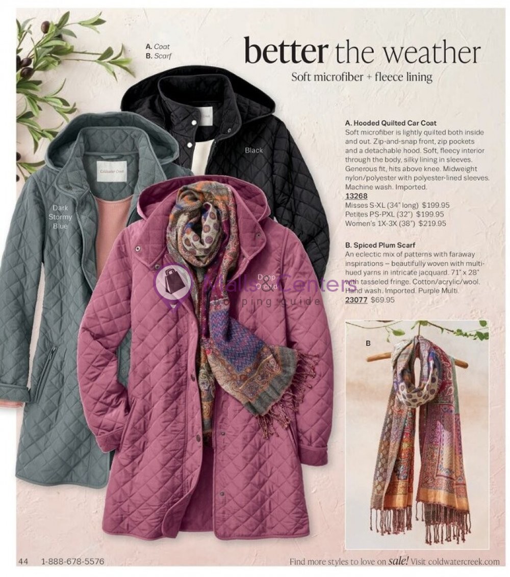 Weekly ad for Coldwater Creek valid: 10/01/2023 - 10/31/2023, page 44