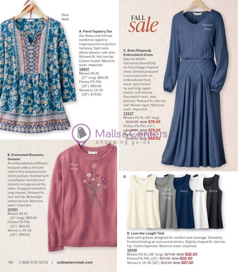 Weekly ad for Coldwater Creek valid: 10/01/2023 - 10/31/2023, page 46