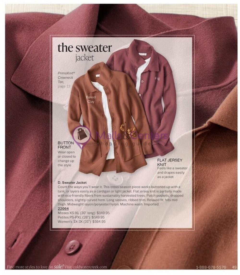 Weekly ad for Coldwater Creek valid: 10/01/2023 - 10/31/2023, page 49