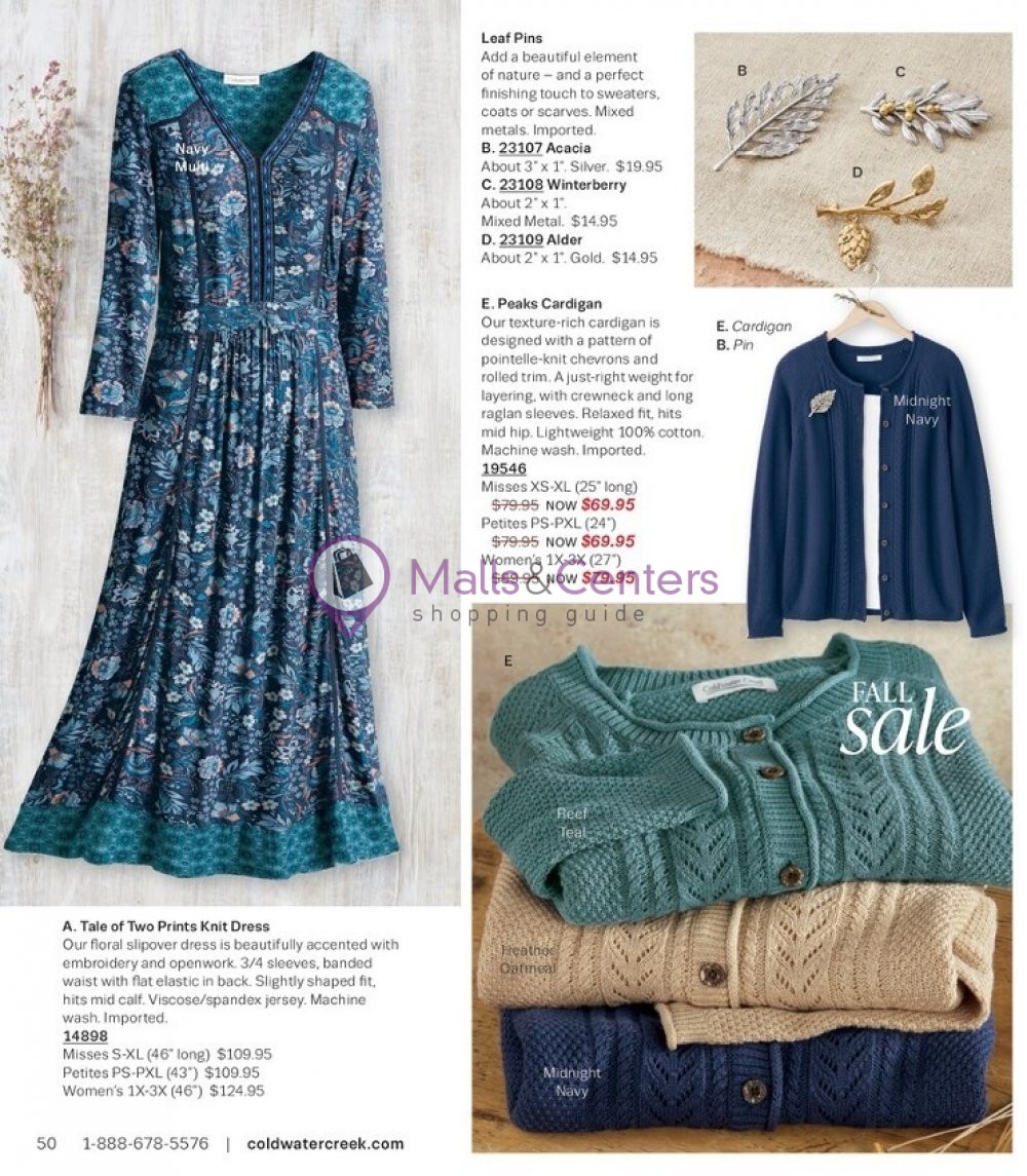 Weekly ad for Coldwater Creek valid: 10/01/2023 - 10/31/2023, page 50