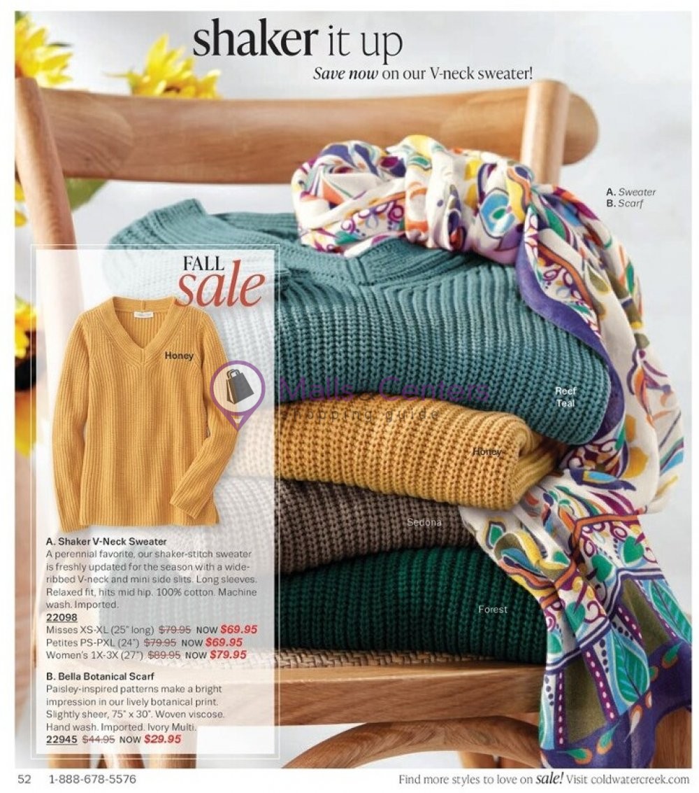 Weekly ad for Coldwater Creek valid: 10/01/2023 - 10/31/2023, page 52