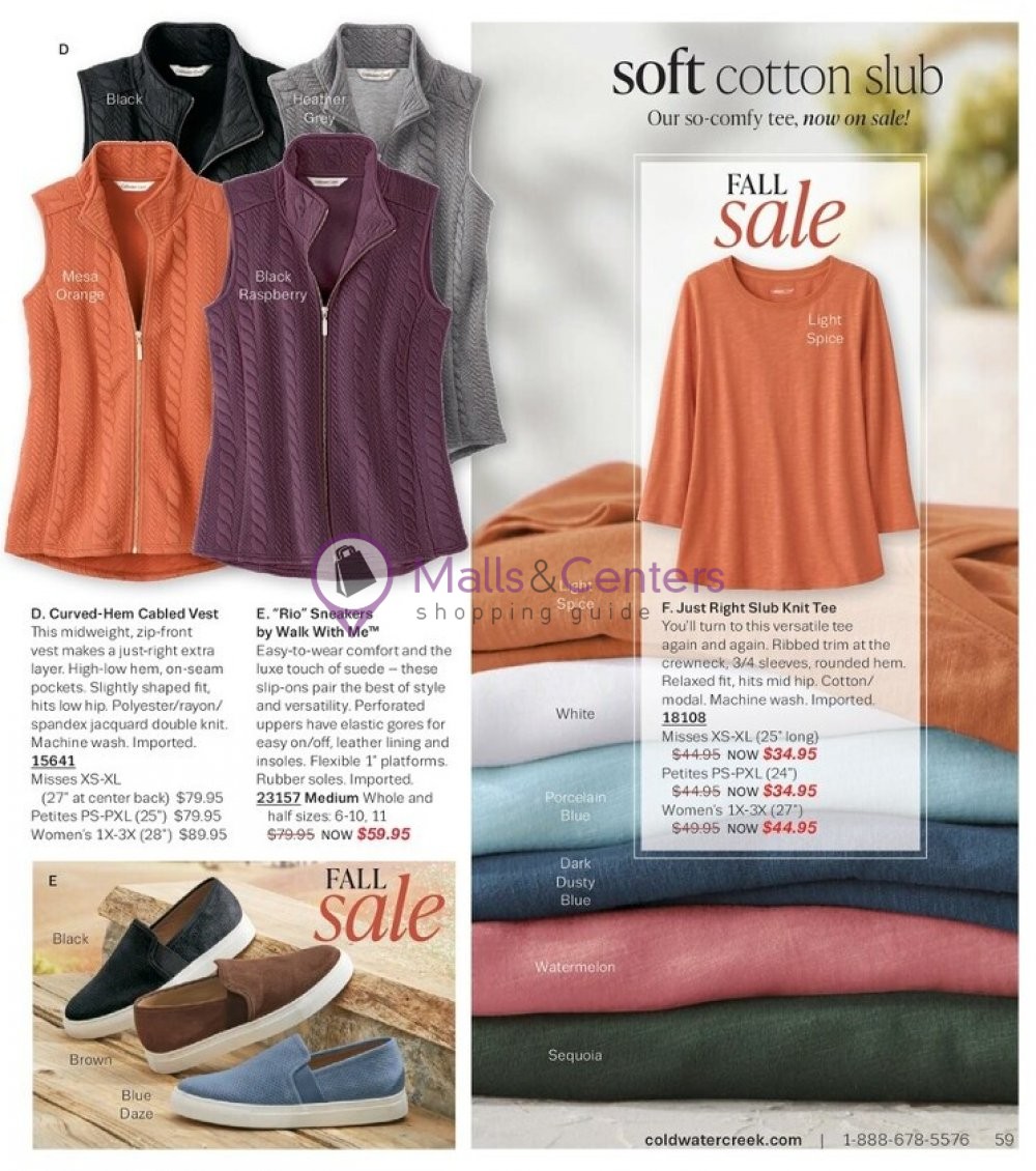 Weekly ad for Coldwater Creek valid: 10/01/2023 - 10/31/2023, page 59