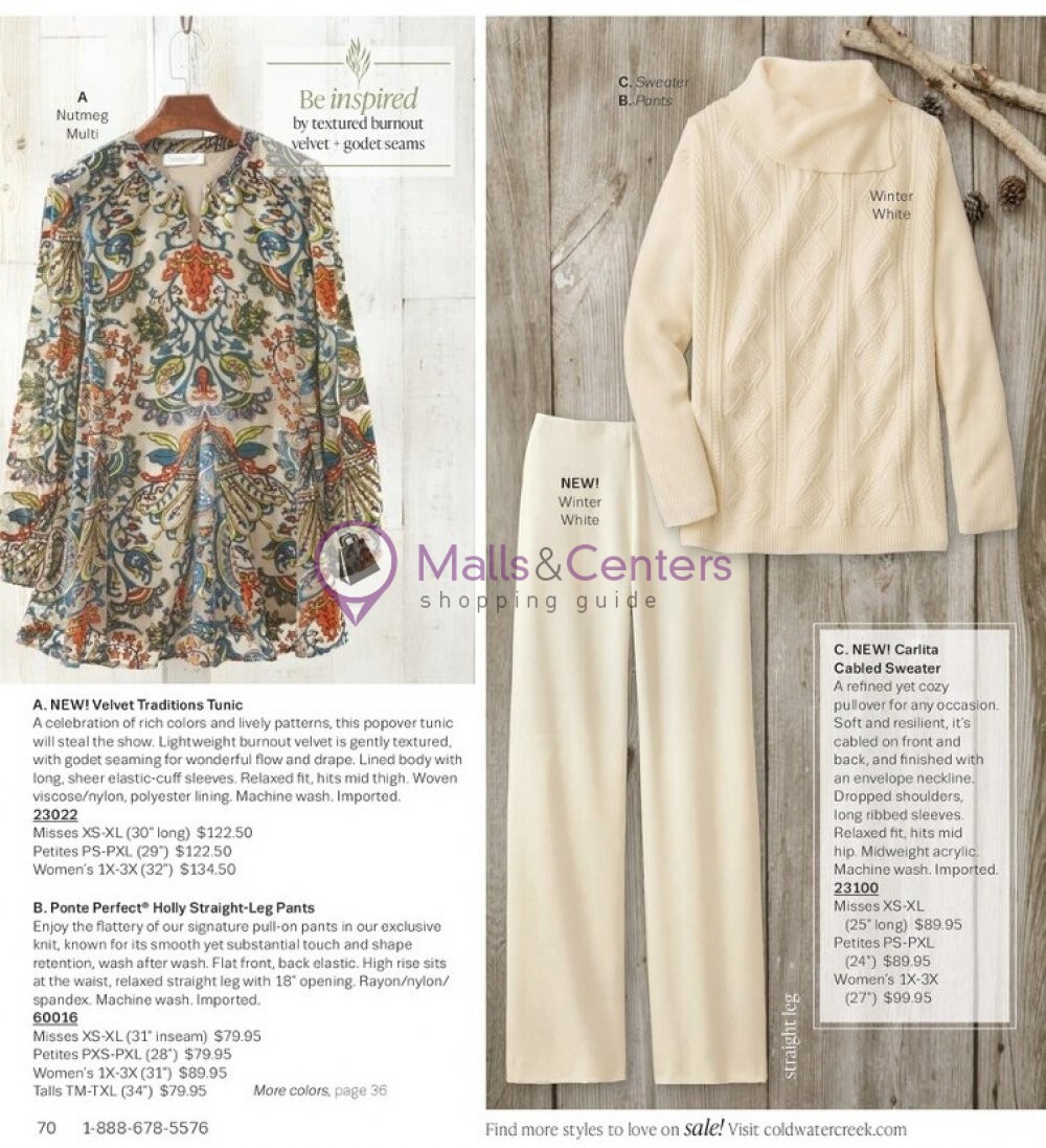 Weekly ad for Coldwater Creek valid: 10/01/2023 - 10/31/2023, page 70