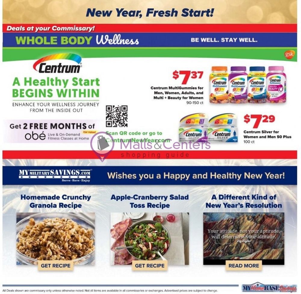 Commissary weekly ad sales flyers specials mallscenters