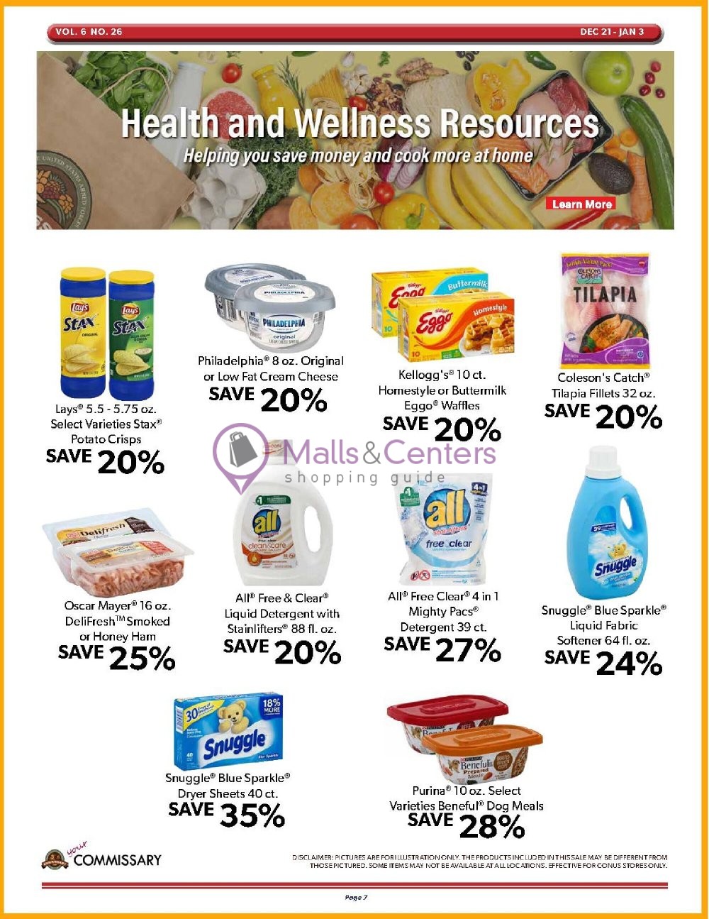 Commissary Weekly ad valid from 12/21/2020 to 01/03/2021 - MallsCenters
