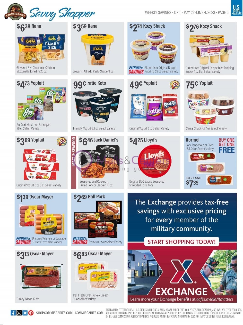 Weekly ad for Commissary valid: 05/22/2023 - 06/04/2023, page 5 Weekly ad for Commissary valid: 05/22/2023 - 06/04/2023, page 5