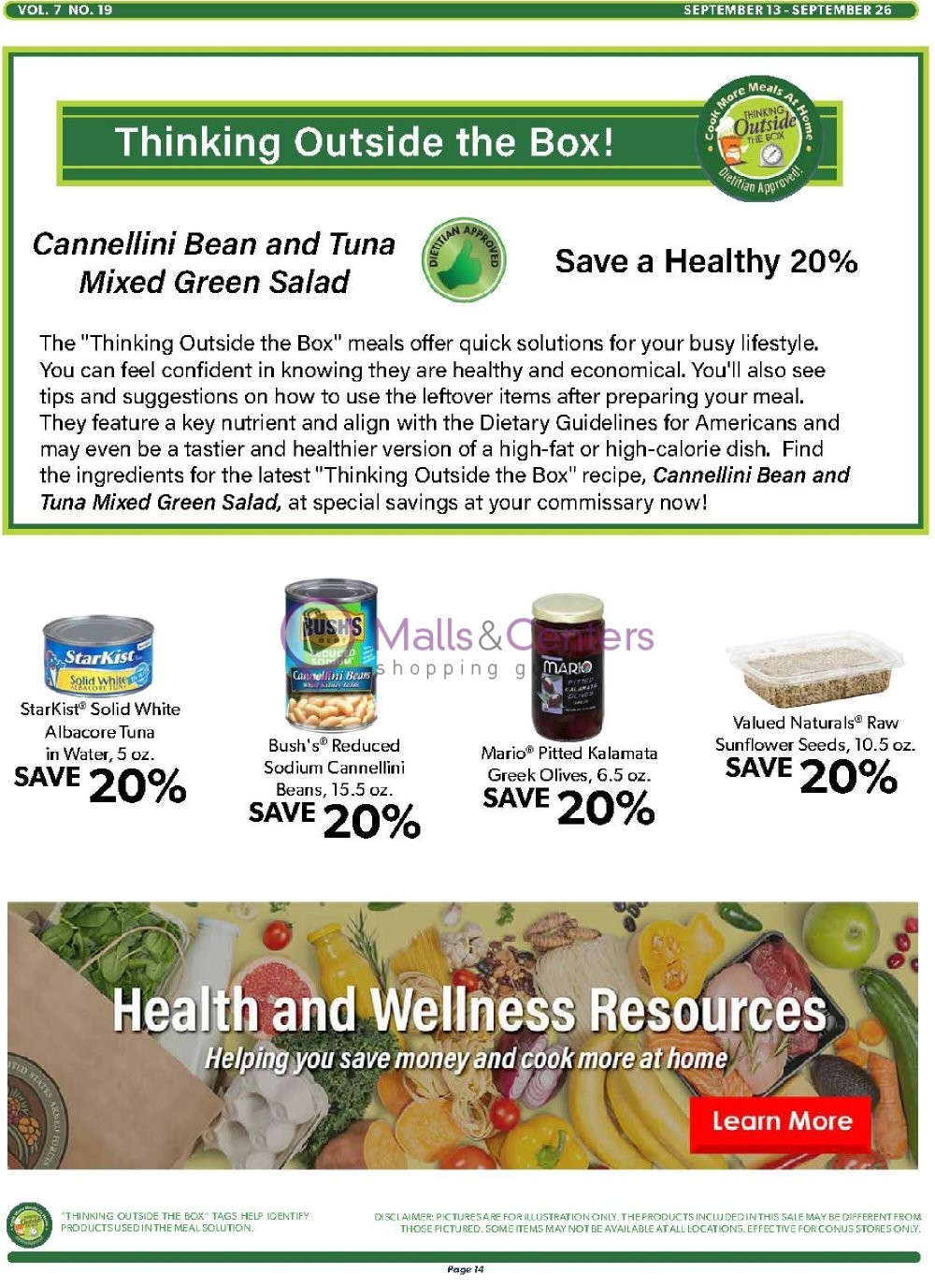 Commissary weekly ad sales flyers specials mallscenters