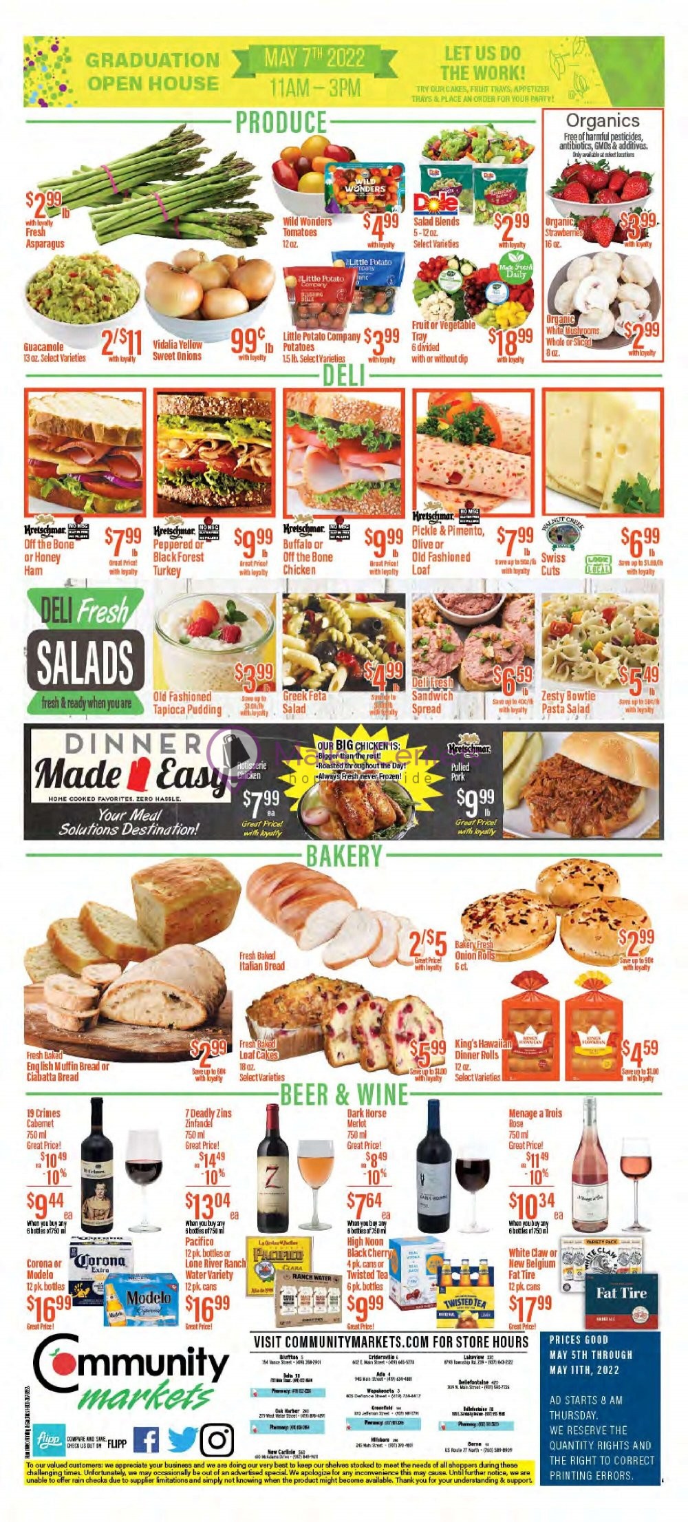Community Markets Weekly ad valid from 05/05/2022 to 05/11/2022