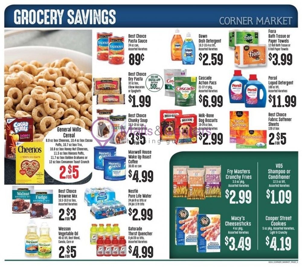 Corner Market Weekly Ad sales & flyers specials MallsCenters