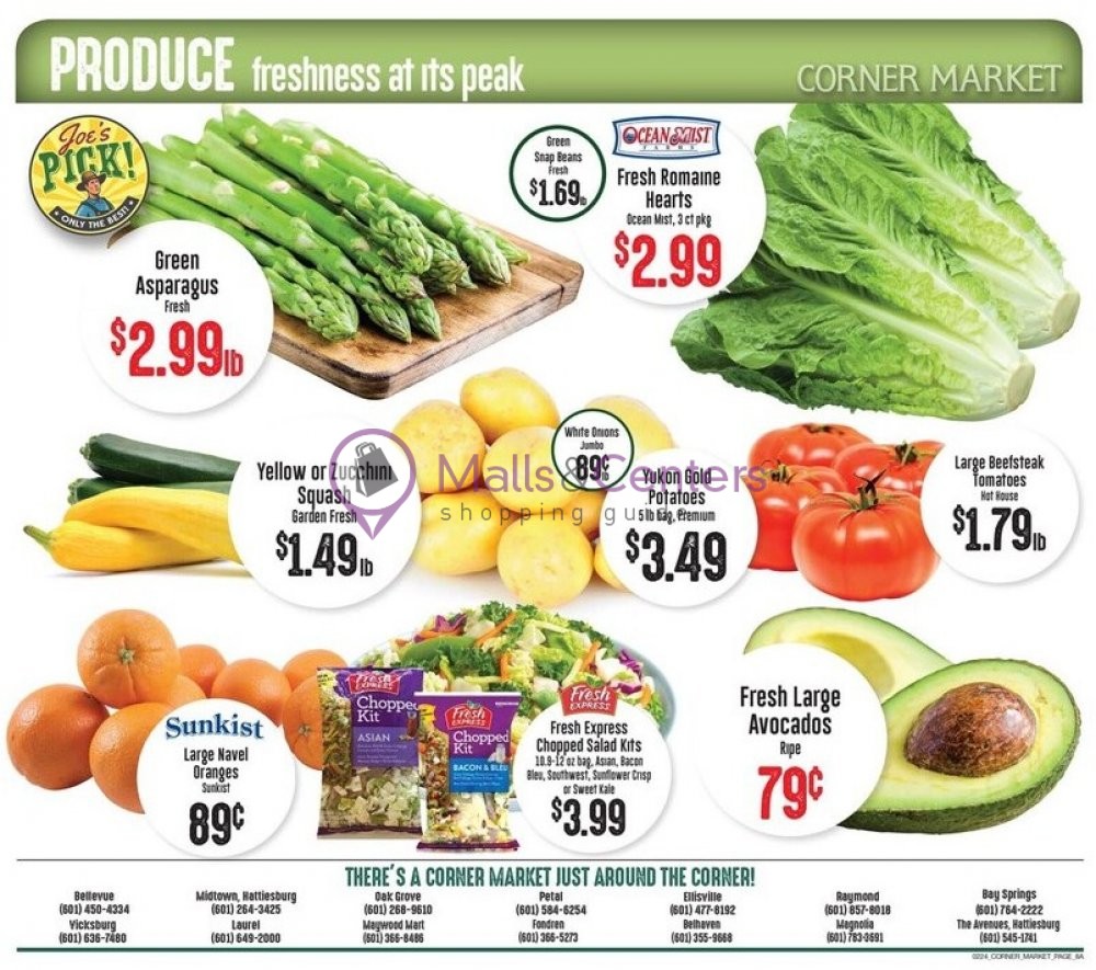 Corner Market Weekly Ad sales & flyers specials MallsCenters