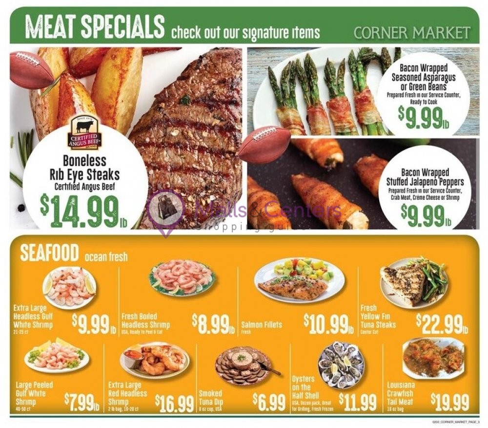 Corner Market Weekly Ad sales & flyers specials MallsCenters