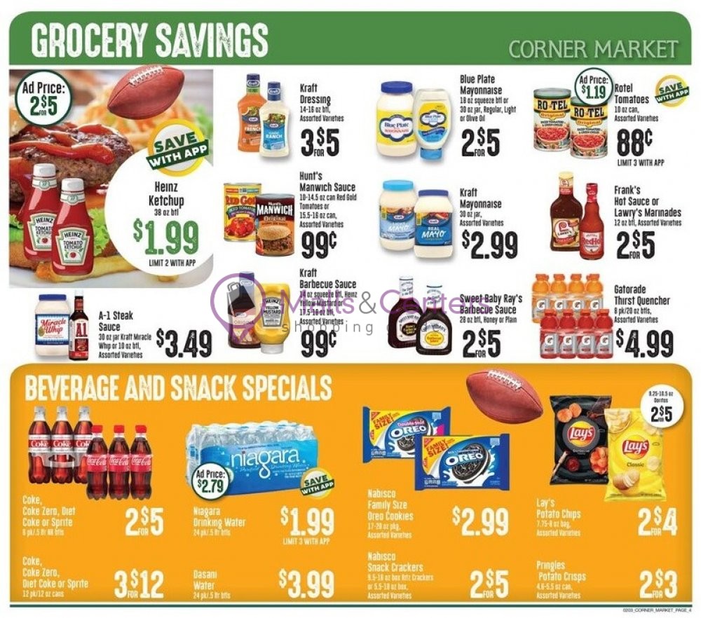 Corner Market Weekly Ad sales & flyers specials MallsCenters