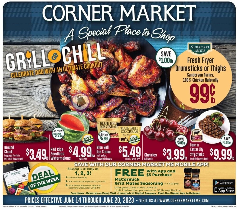 Corner Market Weekly ad valid from 06/14/2023 to 06/20/2023 MallsCenters
