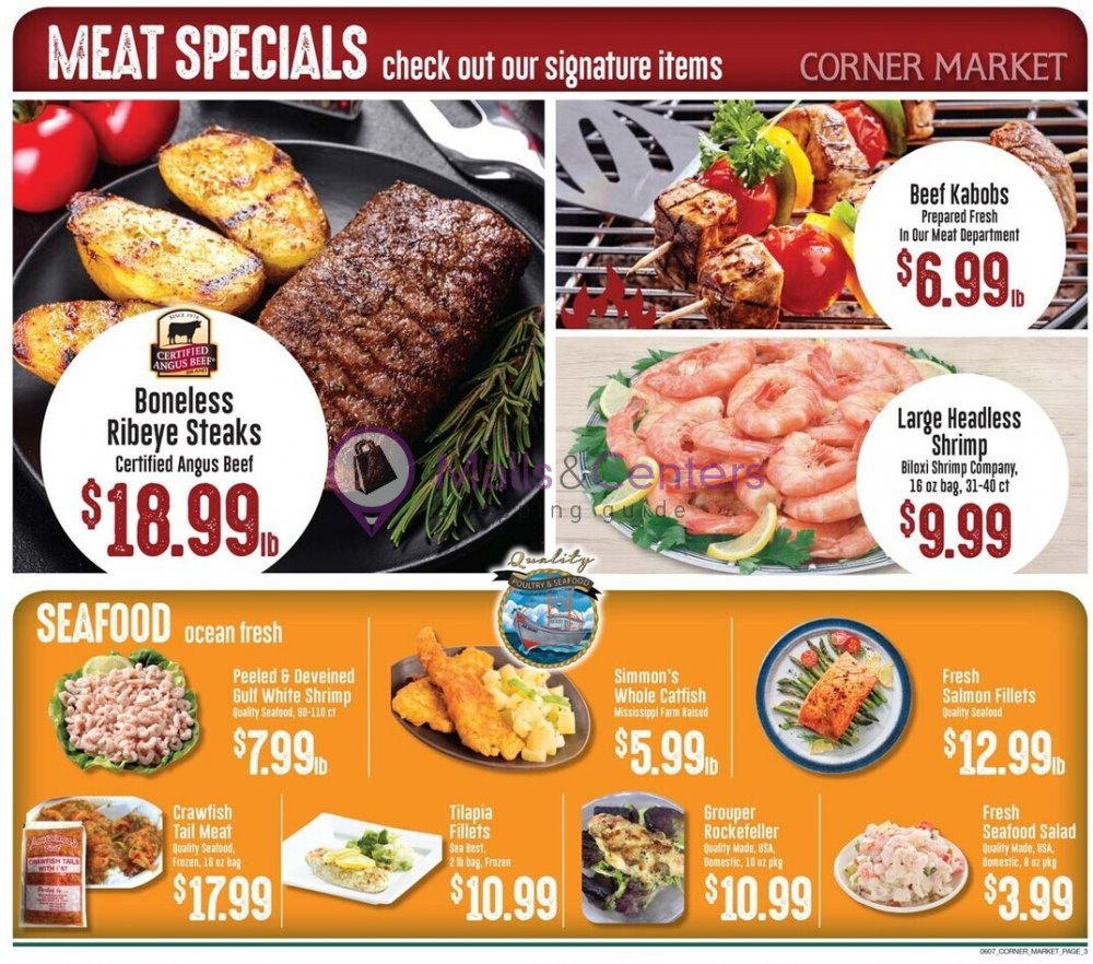 Corner Market Weekly ad valid from 06/07/2023 to 06/13/2023 MallsCenters