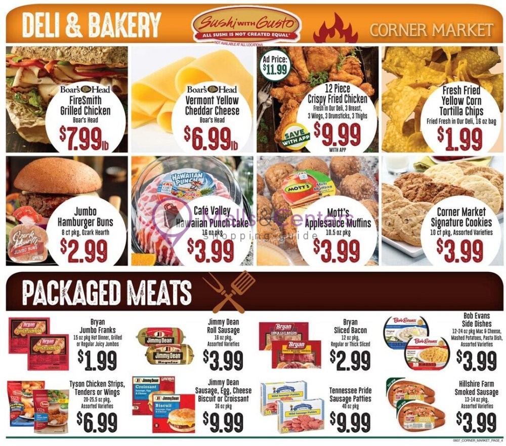 Corner Market Weekly ad valid from 06/07/2023 to 06/13/2023 MallsCenters