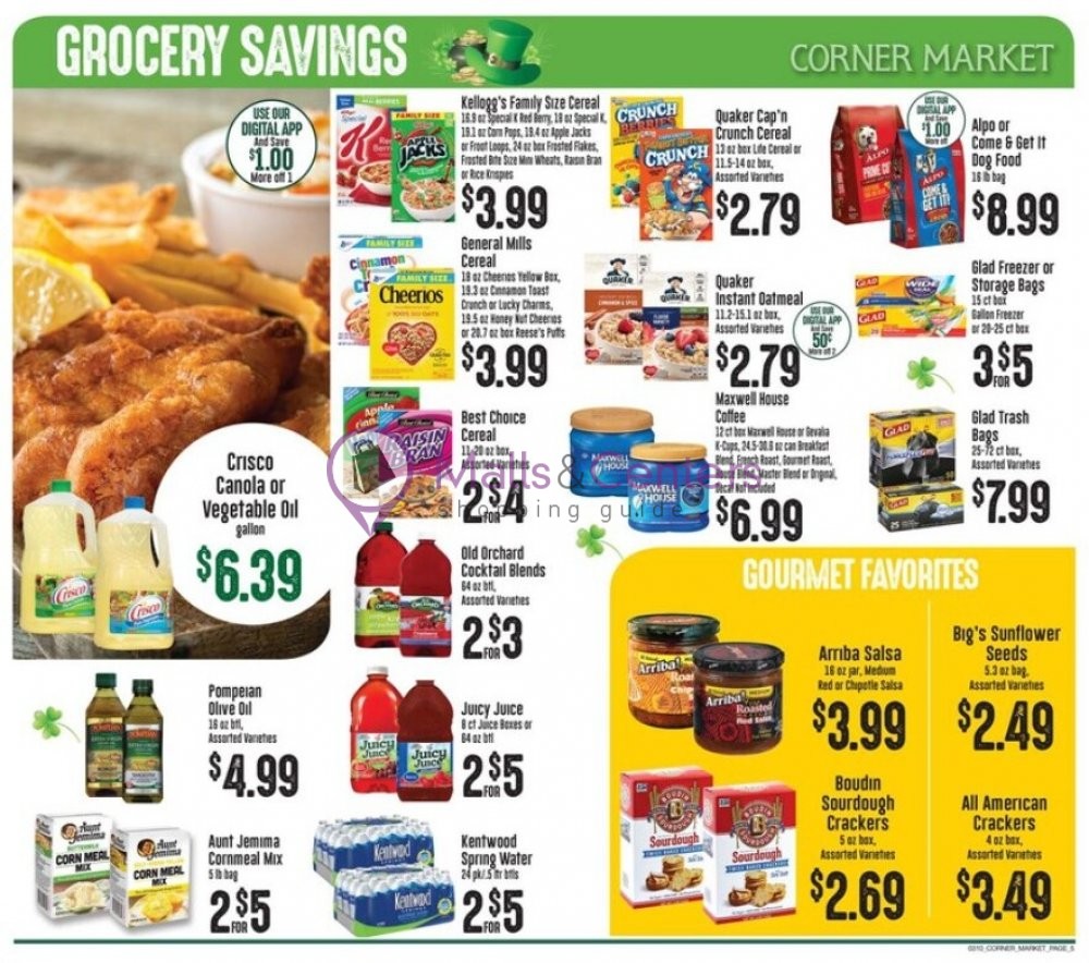 Corner Market Weekly Ad sales & flyers specials MallsCenters