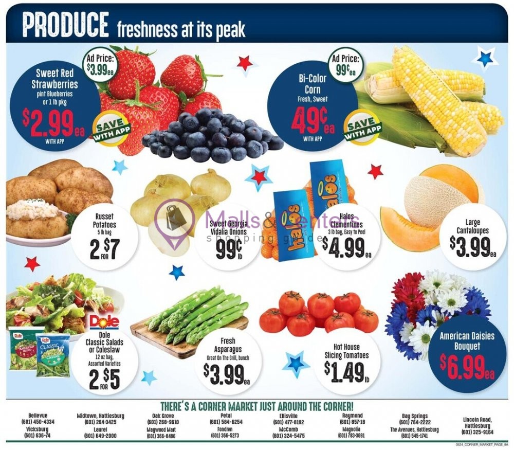Corner Market Weekly ad valid from 05/24/2023 to 05/30/2023 MallsCenters