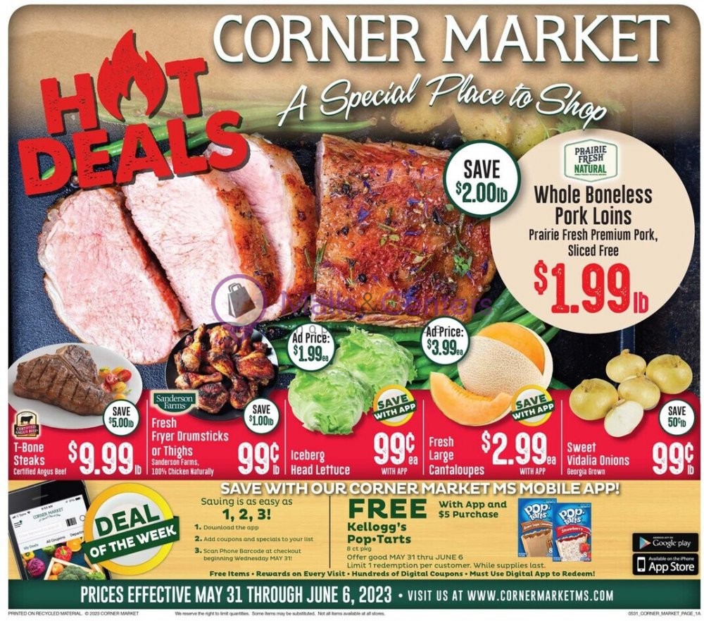 Corner Market Weekly ad valid from 05/31/2023 to 06/06/2023 MallsCenters