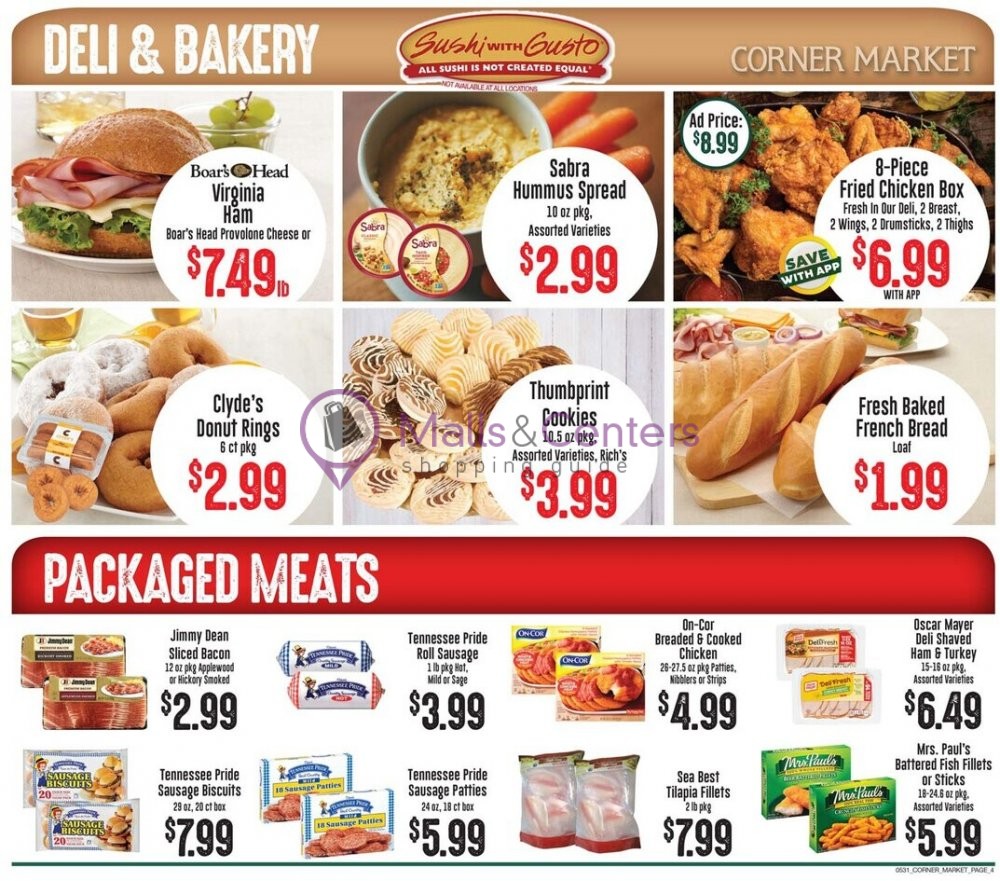 Corner Market Weekly ad valid from 05/31/2023 to 06/06/2023 MallsCenters