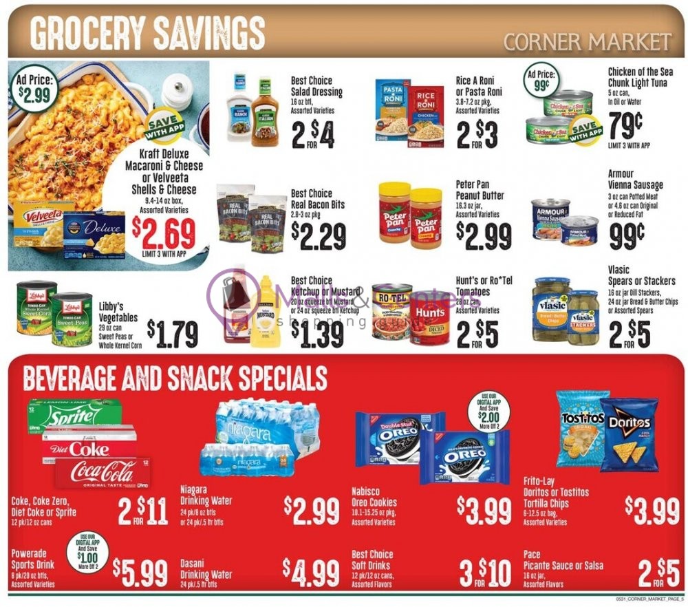 Corner Market Weekly ad valid from 05/31/2023 to 06/06/2023 MallsCenters