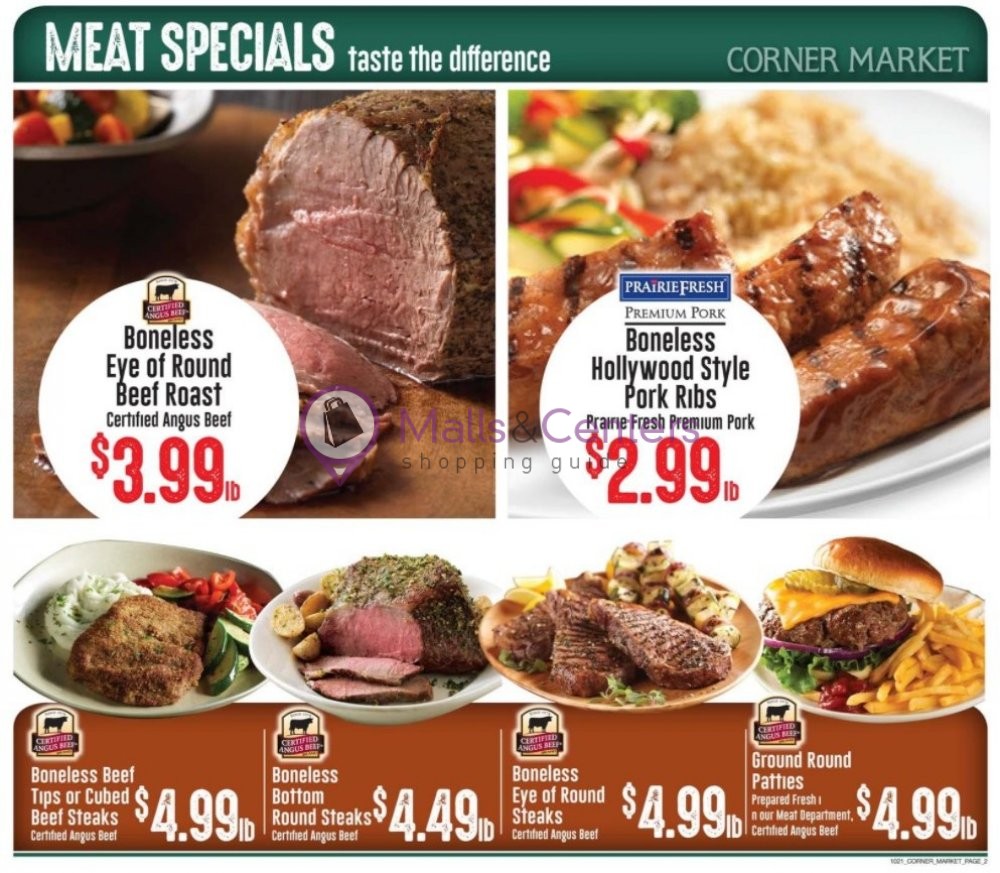 Corner Market Weekly Ad sales & flyers specials MallsCenters