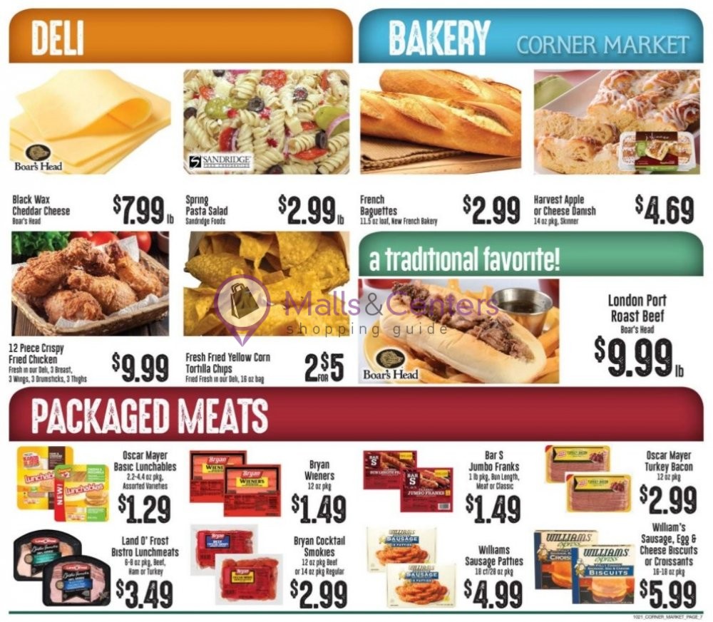 Corner Market Weekly Ad sales & flyers specials MallsCenters