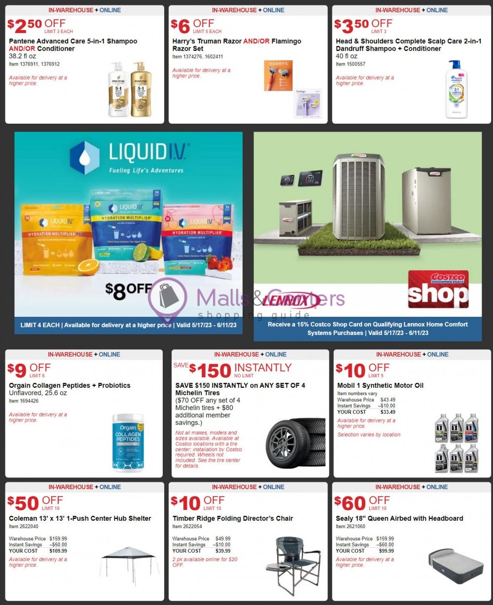 Costco Weekly ad valid from 05/17/2023 to 06/11/2023 MallsCenters