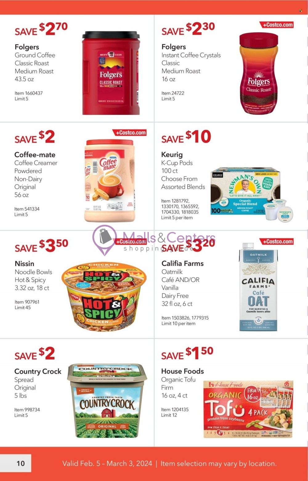 Weekly ad for Costco valid: 02/05/2024 - 03/03/2024, page 10