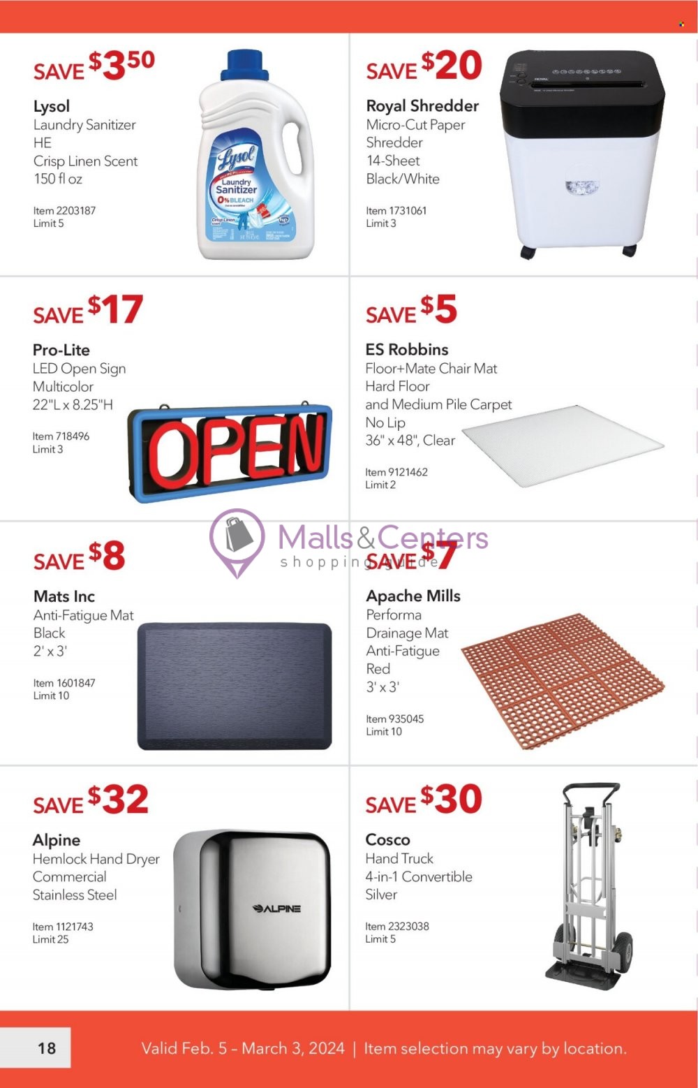 Weekly ad for Costco valid: 02/05/2024 - 03/03/2024, page 18