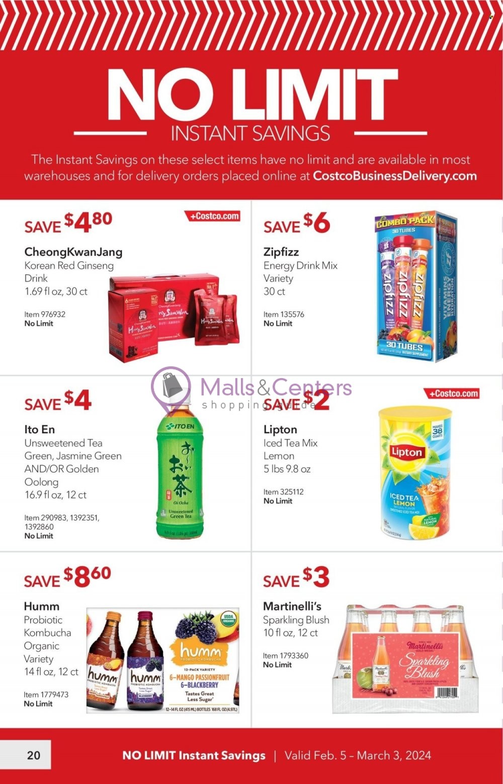 Weekly ad for Costco valid: 02/05/2024 - 03/03/2024, page 20