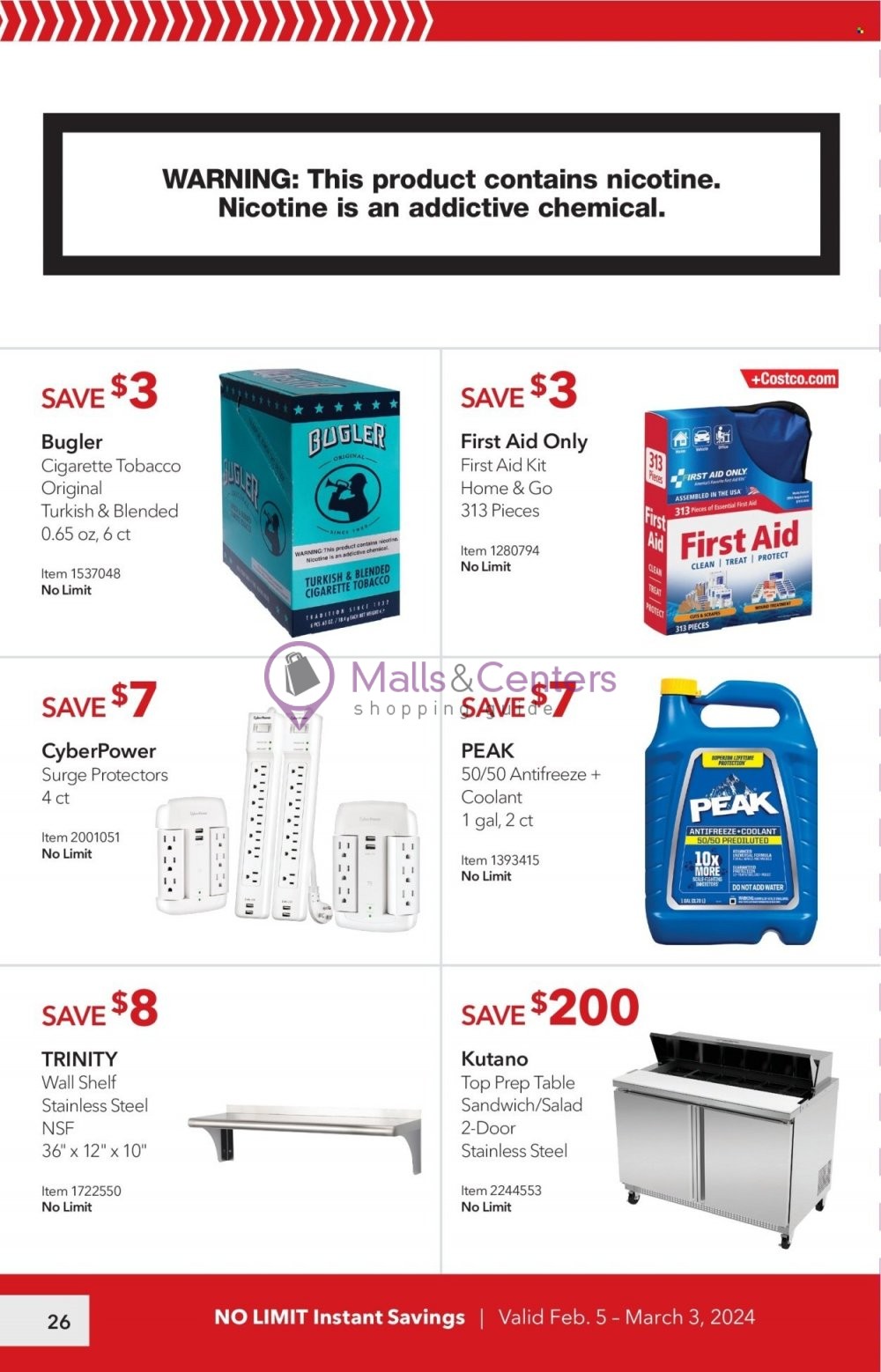 Weekly ad for Costco valid: 02/05/2024 - 03/03/2024, page 26