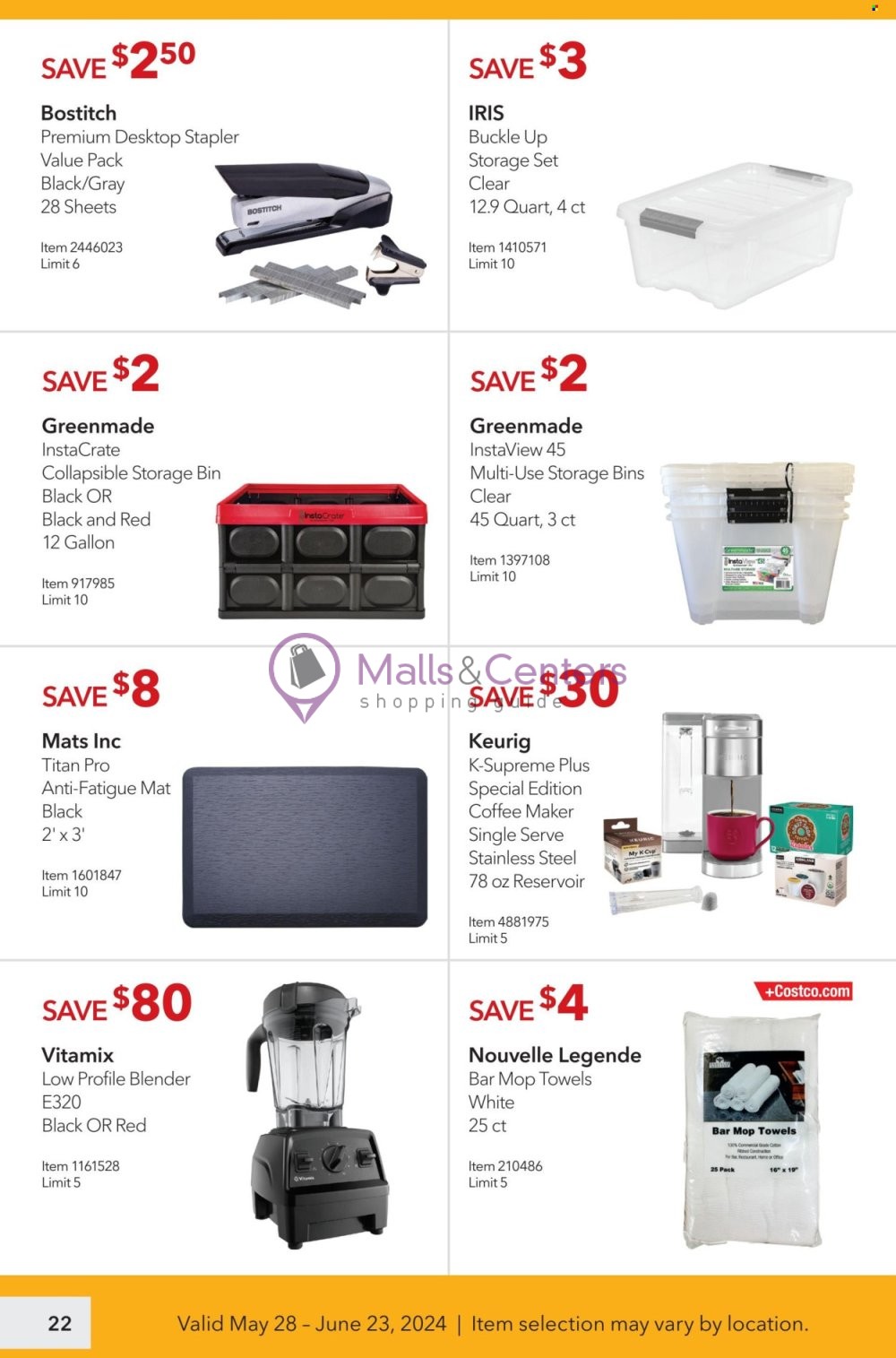 Weekly ad for Costco valid: 05/28/2024 - 06/23/2024, page 22