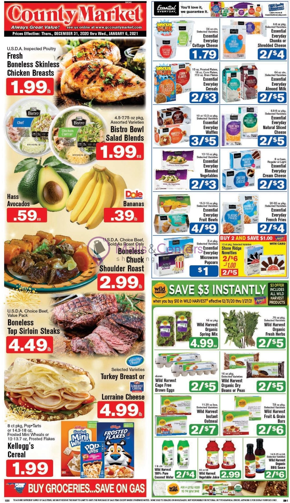 County Market Grove City Weekly ad valid from 12/31/2020 to 01/06/2021